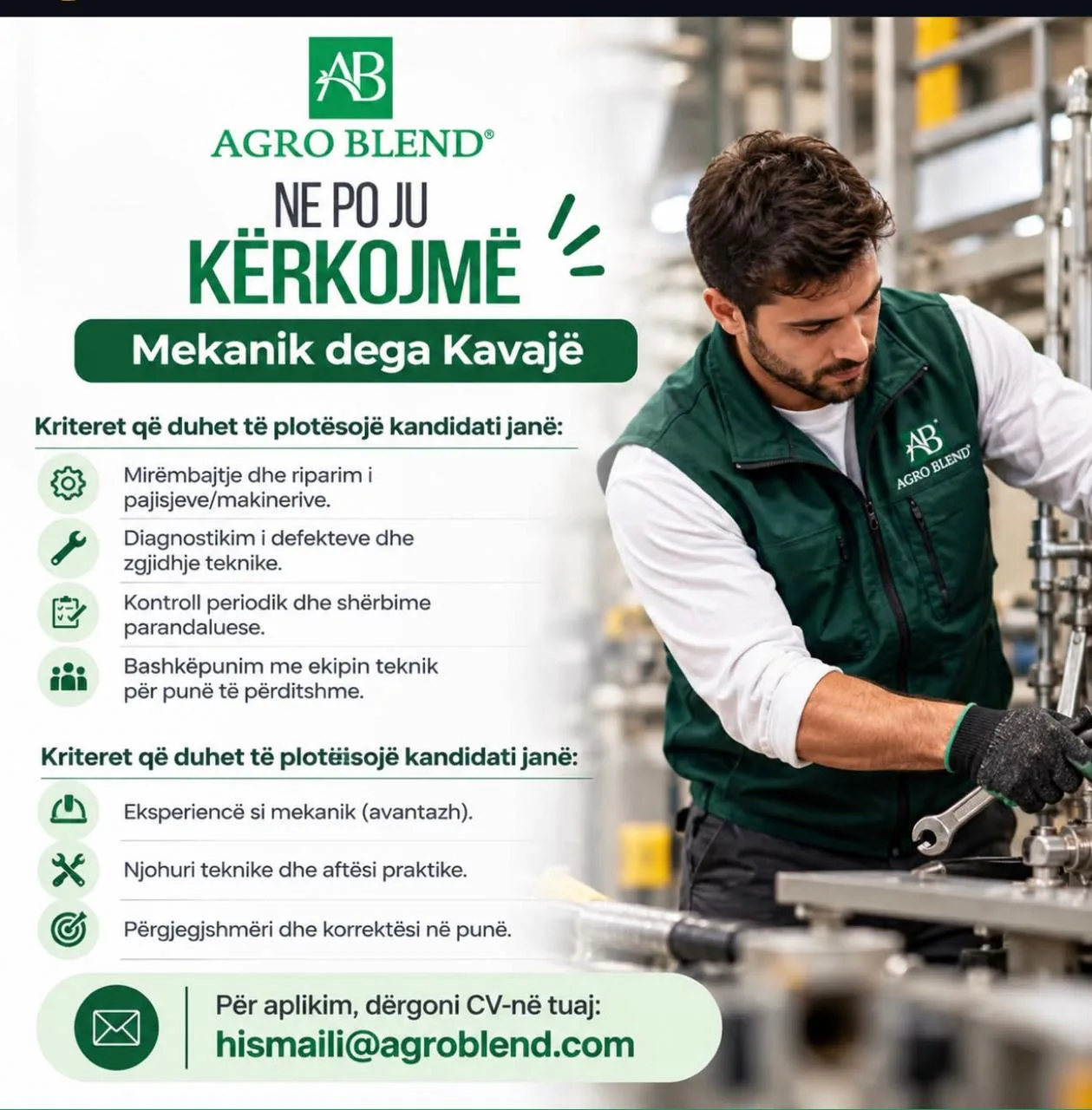 Kerkohet Mekanik Dega Kavaje